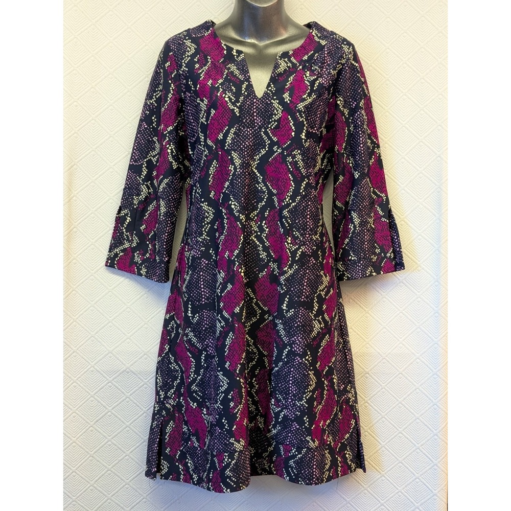 NEW! Jude Connally M Purple Multi Python Print Dress